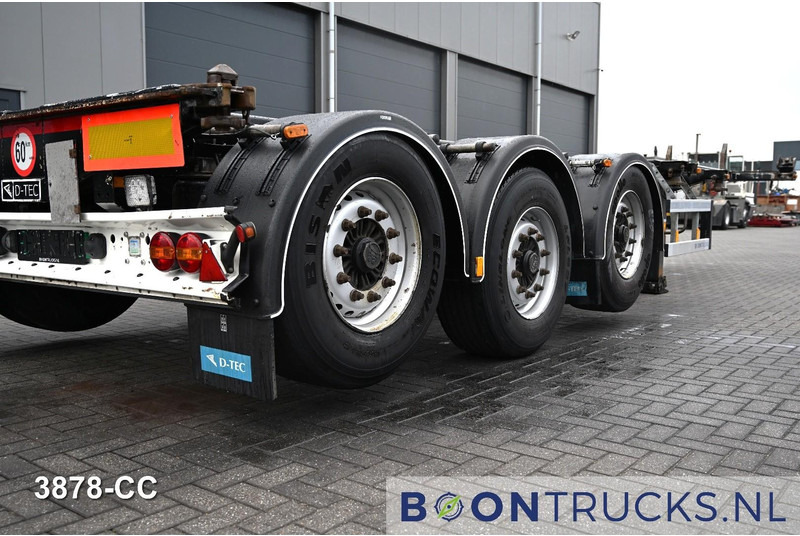Container transporter/ Swap body semi-trailer D-Tec FLEXITRAILER LS | 2x20-30-40-45ft HC * 2x LIFT AXLE * BPW / DISC * 2x EXTENDABLE: picture 16