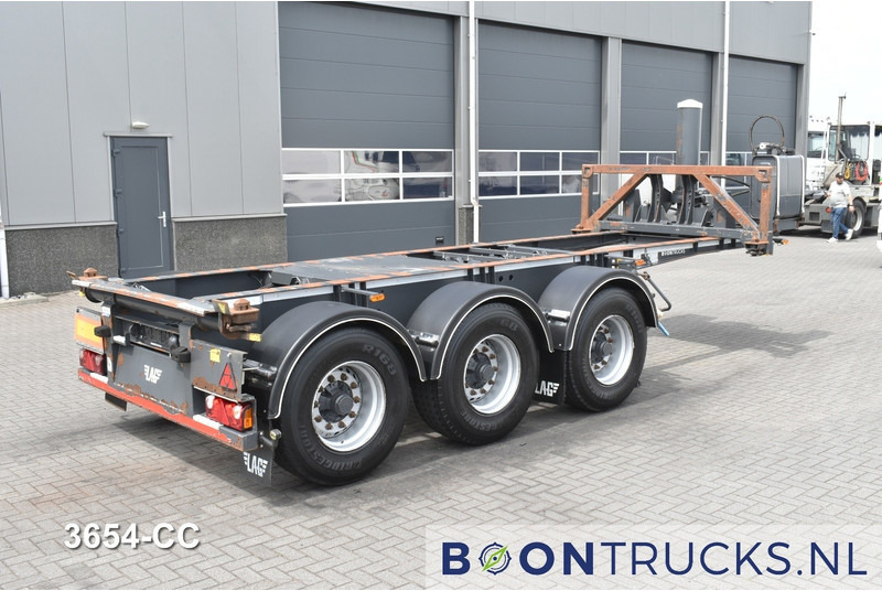 LAG O-3-CC | 20ft TIPPING CHASSIS * 24v SELF SUPPORT * LIFT AXLE * BPW / DISC - Container transporter/ Swap body semi-trailer: picture 1 LAG O-3-CC | 20ft TIPPING CHASSIS * 24v SELF SUPPORT * LIFT AXLE * BPW / DISC - Container transporter/ Swap body semi-trailer: picture 1