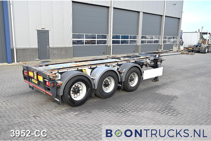 Renders EURO 800 2x20-30-40-45ft HC* LIFT AXLE * DRUM BRAKES * 2X EXTANDABLE * NL TRAILER - Container transporter/ Swap body semi-trailer: picture 1 Renders EURO 800 2x20-30-40-45ft HC* LIFT AXLE * DRUM BRAKES * 2X EXTANDABLE * NL TRAILER - Container transporter/ Swap body semi-trailer: picture 1