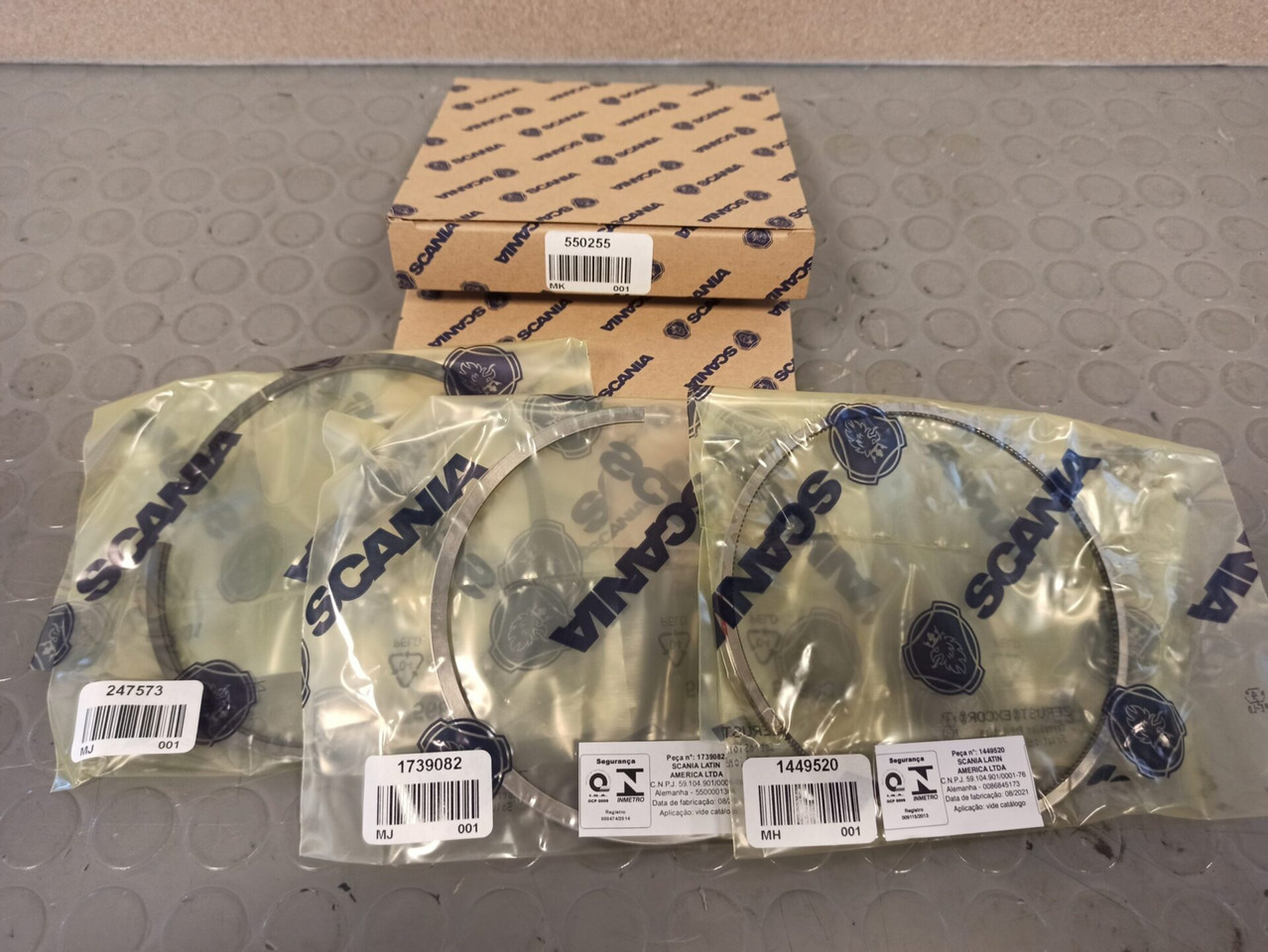 SCANIA PISTON RING KIT - 550255 - Piston/ Ring/ Bushing for Truck: picture 1 SCANIA PISTON RING KIT - 550255 - Piston/ Ring/ Bushing for Truck: picture 1