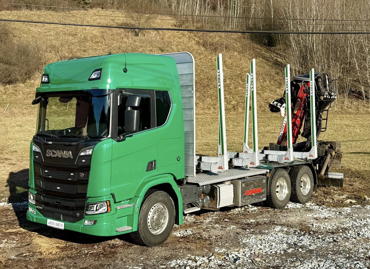 SCANIA R580 - Timber truck, Crane truck: picture 2 SCANIA R580 - Timber truck, Crane truck: picture 2