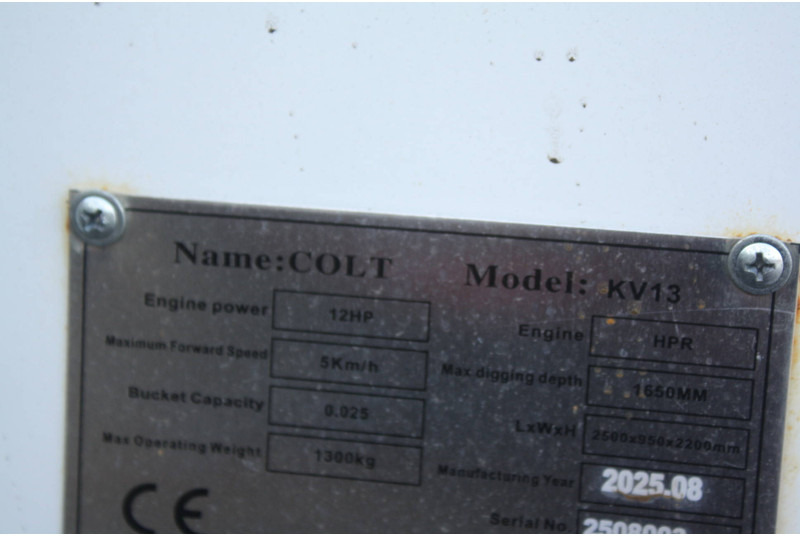 New Mini excavator COLT KV13: picture 7