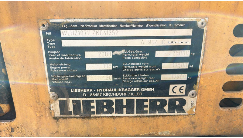 Liebherr A 904 C - Wheel excavator: picture 5 Liebherr A 904 C - Wheel excavator: picture 5