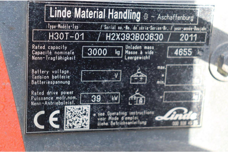 LPG forklift Linde H30T-01: picture 16