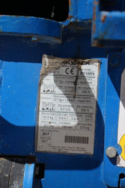 Scissor lift Skyjack SJ III 3219: picture 18