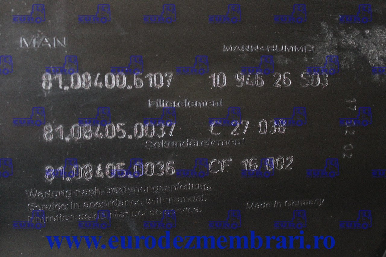 CARCASA FILTRU AER MAN TGX 81.08400.6107 - Air filter for Truck: picture 3 CARCASA FILTRU AER MAN TGX 81.08400.6107 - Air filter for Truck: picture 3