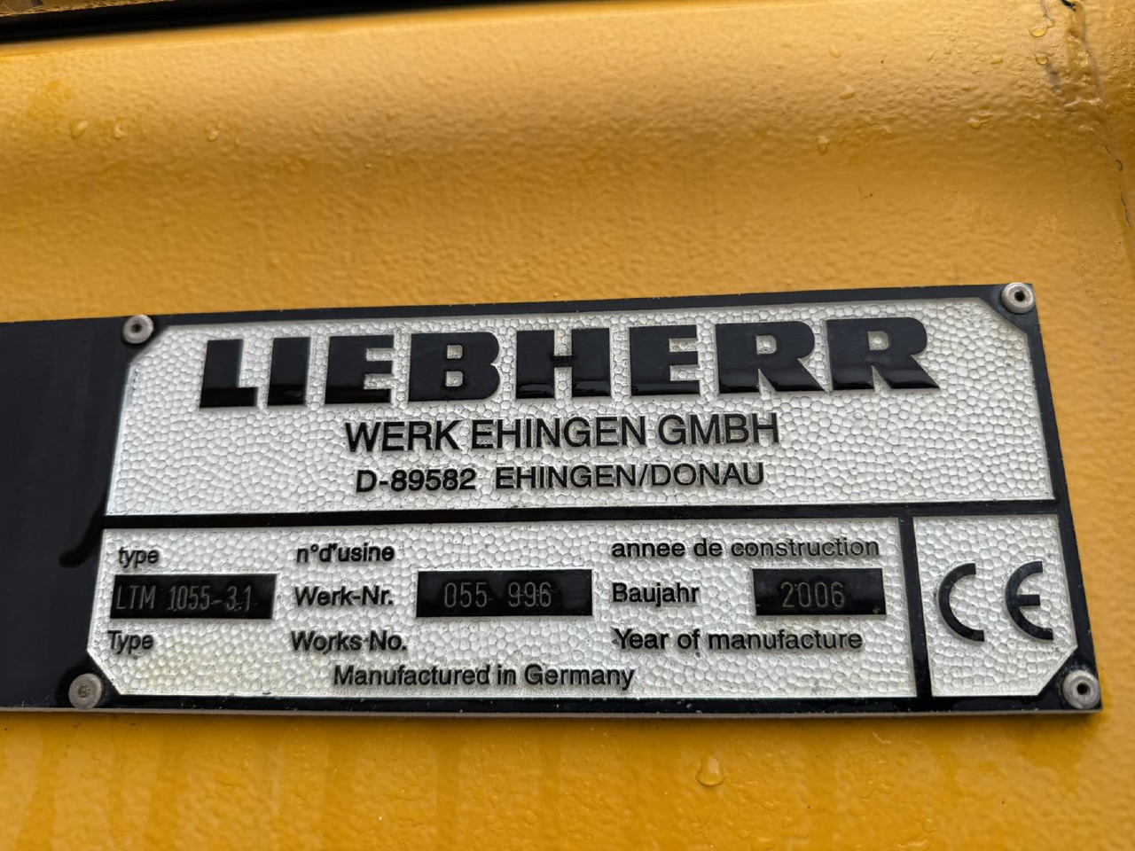 Mobile crane Liebherr LTM 1055-3.1 (06 - 055 996) | 6 x 6: picture 7