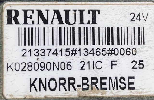 Renault KNORR - BREMSE - Valve: picture 4 Renault KNORR - BREMSE - Valve: picture 4