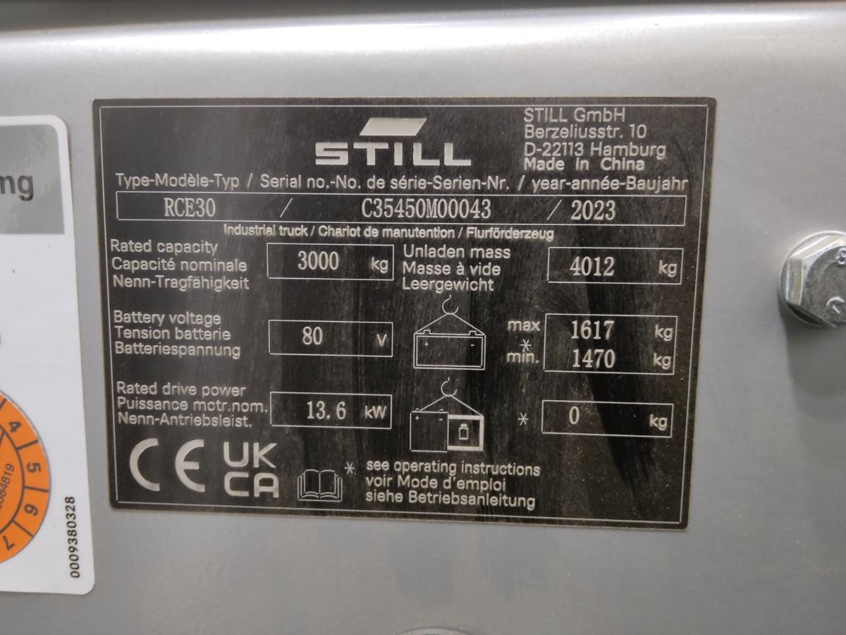 STILL RCE30 - Electric forklift: picture 5 STILL RCE30 - Electric forklift: picture 5