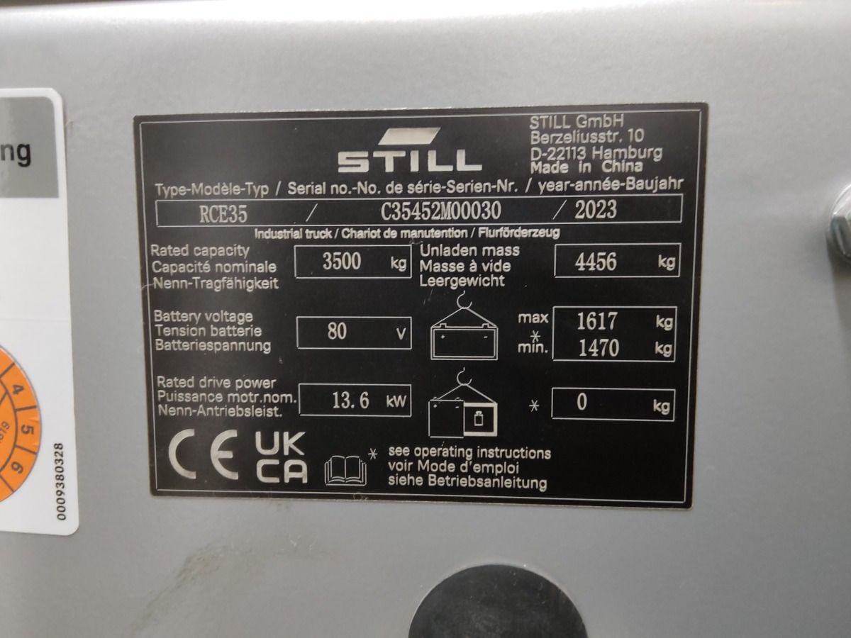 STILL RCE35 - Electric forklift: picture 5 STILL RCE35 - Electric forklift: picture 5