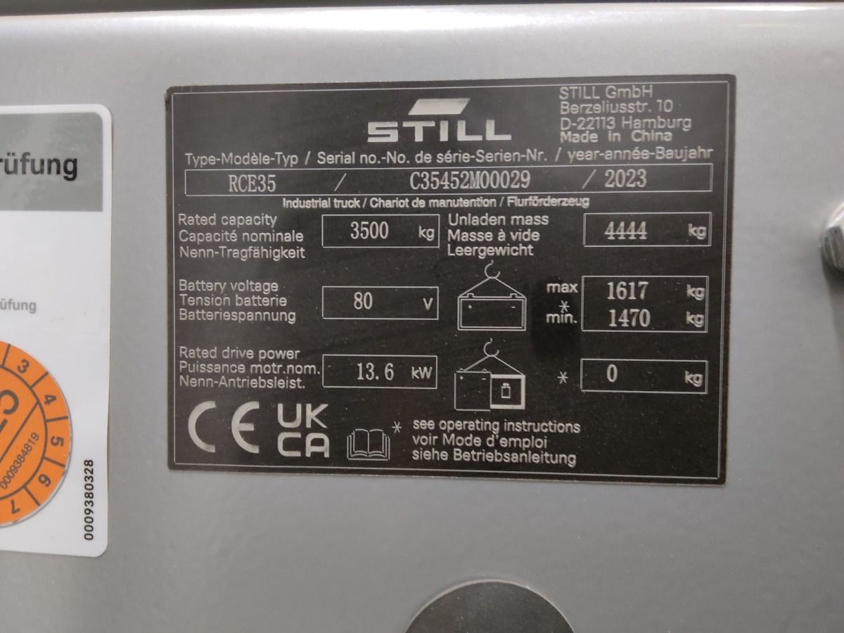 STILL RCE35 - Electric forklift: picture 5 STILL RCE35 - Electric forklift: picture 5