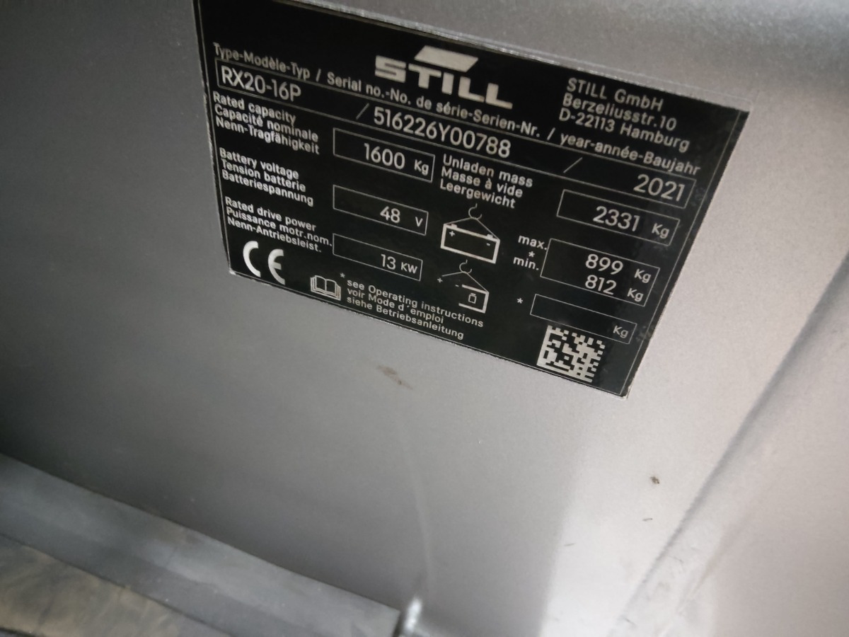 STILL RX20-16P - Electric forklift: picture 5 STILL RX20-16P - Electric forklift: picture 5