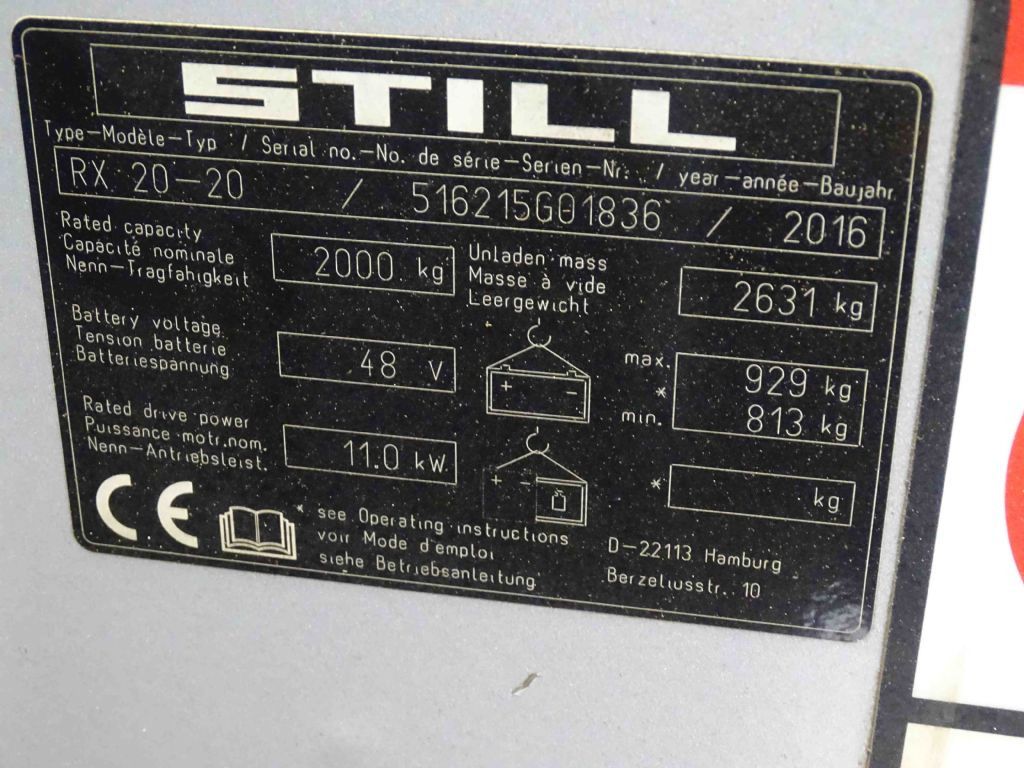 STILL RX20-20 - Electric forklift: picture 5 STILL RX20-20 - Electric forklift: picture 5