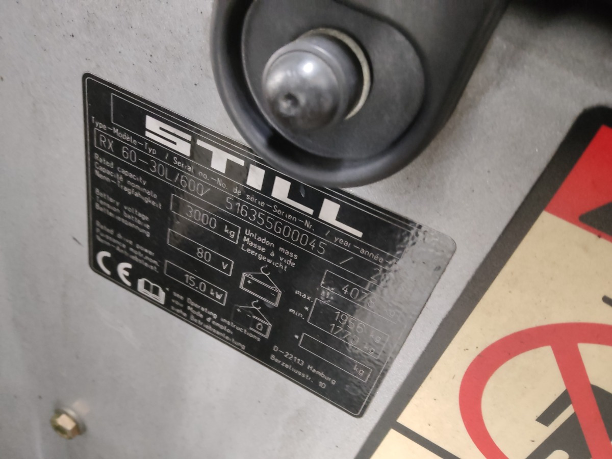 STILL RX60-30L/600 - Electric forklift: picture 5 STILL RX60-30L/600 - Electric forklift: picture 5