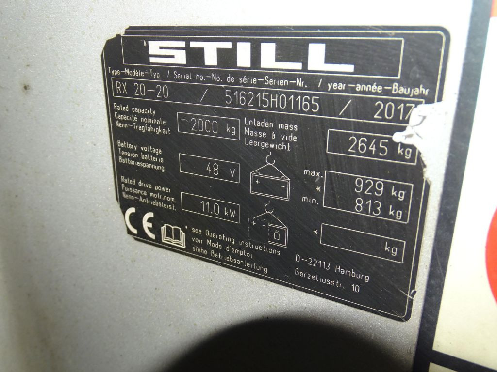 Still RX20-20 - Electric forklift: picture 5 Still RX20-20 - Electric forklift: picture 5