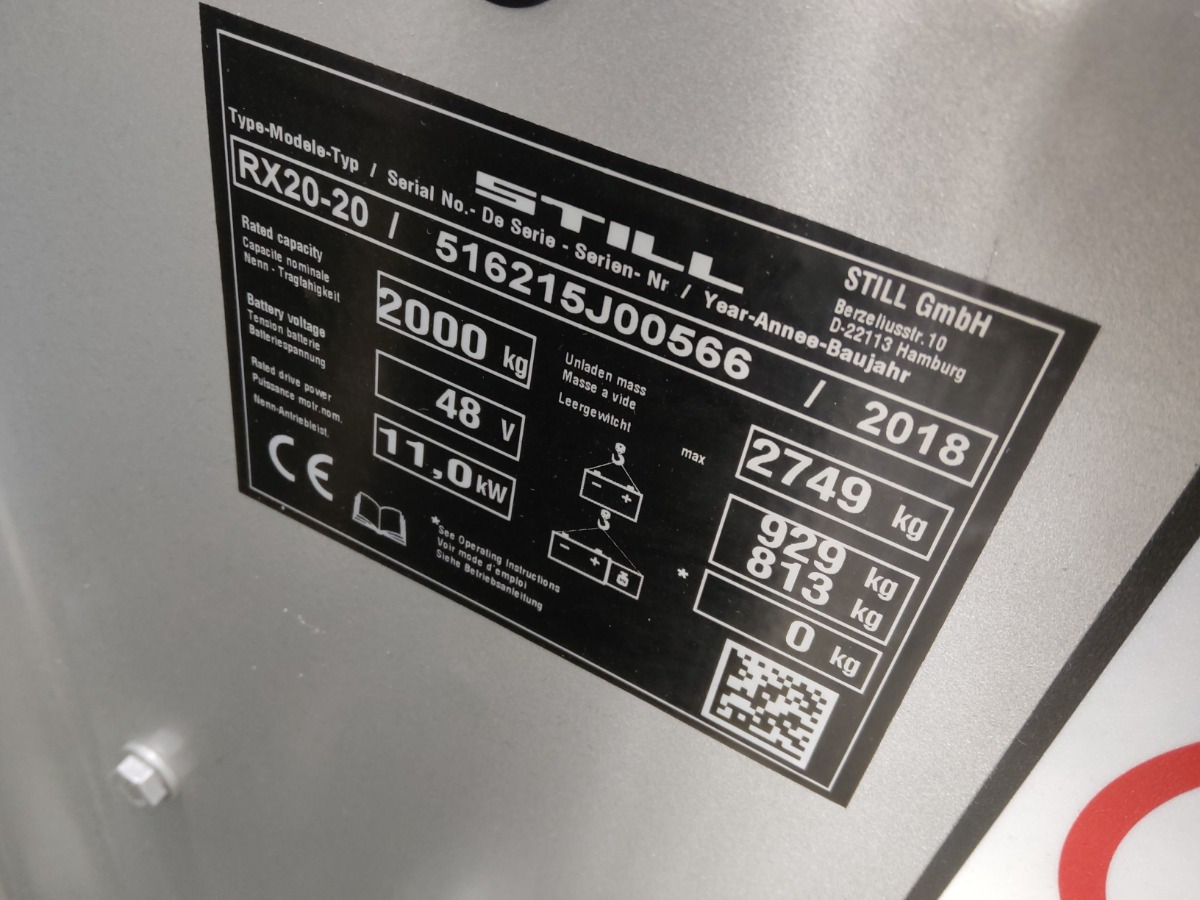 Still RX20-20 - Electric forklift: picture 5 Still RX20-20 - Electric forklift: picture 5