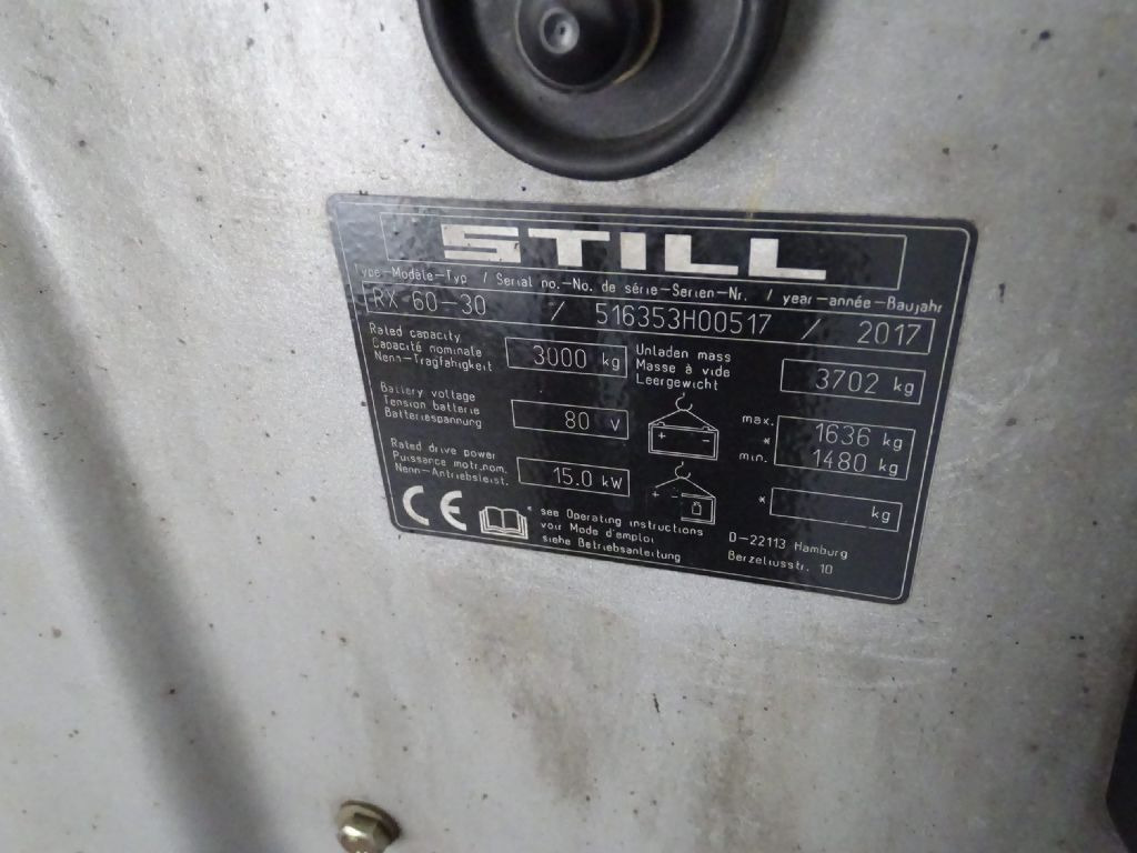 Still RX60-30 - Electric forklift: picture 5 Still RX60-30 - Electric forklift: picture 5