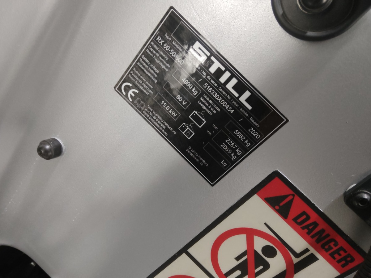Still RX60-50/600 - Electric forklift: picture 5 Still RX60-50/600 - Electric forklift: picture 5