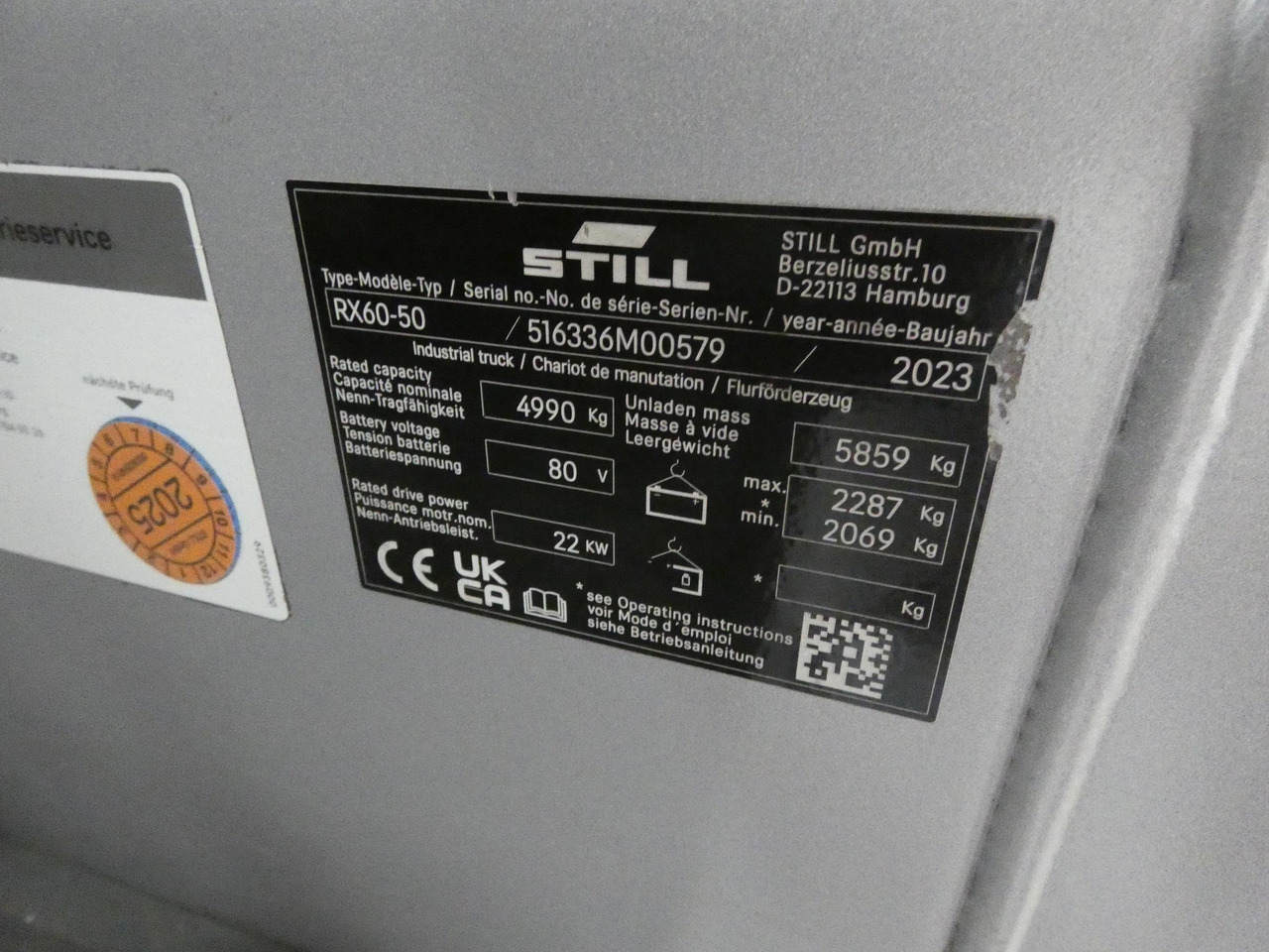 Still RX60-50 - Electric forklift: picture 5 Still RX60-50 - Electric forklift: picture 5