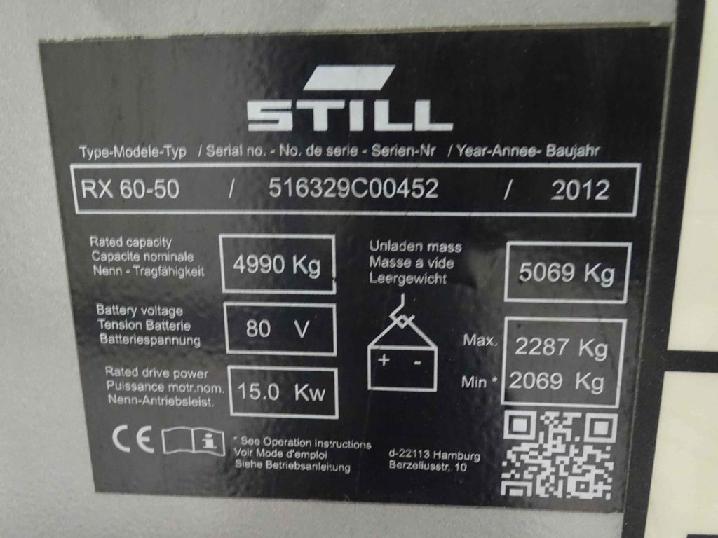 Still RX60-50 - Electric forklift: picture 5 Still RX60-50 - Electric forklift: picture 5