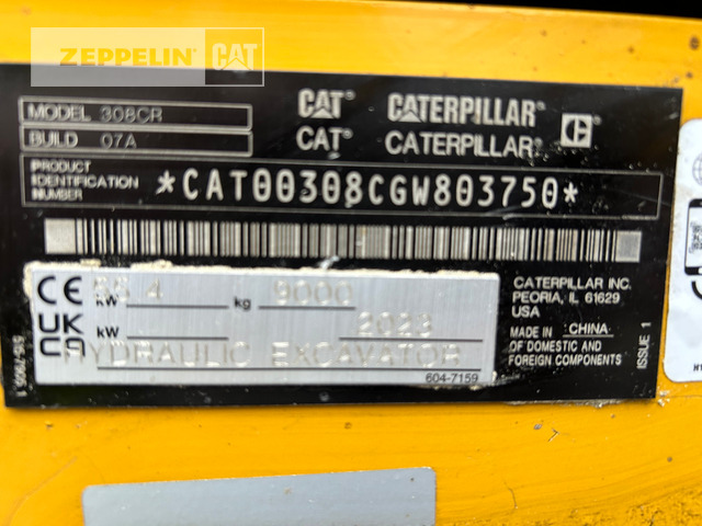 Mini excavator Cat 308-07A: picture 7 Mini excavator Cat 308-07A: picture 7