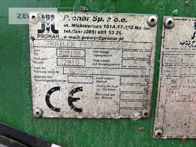 Pronar Narev Tiefladeanhänger - Low loader trailer: picture 4 Pronar Narev Tiefladeanhänger - Low loader trailer: picture 4
