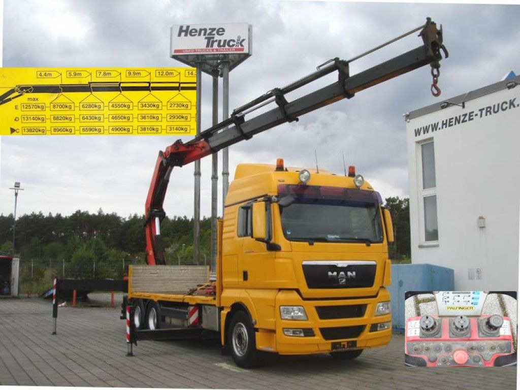 MAN TG-X 26.440 6x4 BL Pritsche Heckkran Palf. PK 42 - Dropside/ Flatbed truck, Crane truck: picture 1 MAN TG-X 26.440 6x4 BL Pritsche Heckkran Palf. PK 42 - Dropside/ Flatbed truck, Crane truck: picture 1