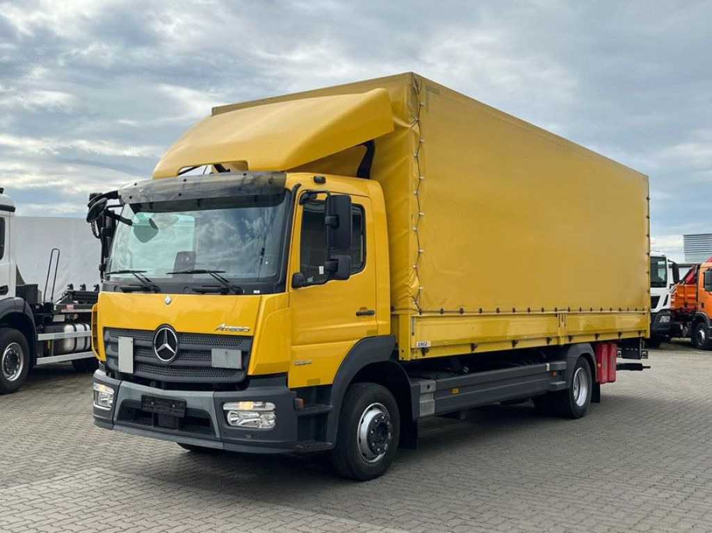 Mercedes-Benz Atego 1224 L Pritsche LBW LBW 1.5to - Curtain side truck: picture 1 Mercedes-Benz Atego 1224 L Pritsche LBW LBW 1.5to - Curtain side truck: picture 1